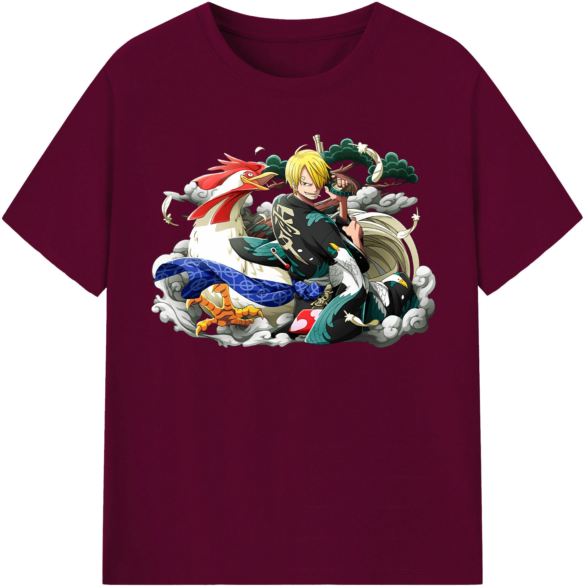 （画像用） ワンピース サンジ ONE PIECE Sanji レディースカジュアルプリントTシャツ（綿100％）